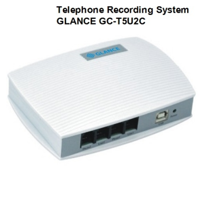 Máy ghi âm điện thoại 2 line GLANCE GC-T5U2C